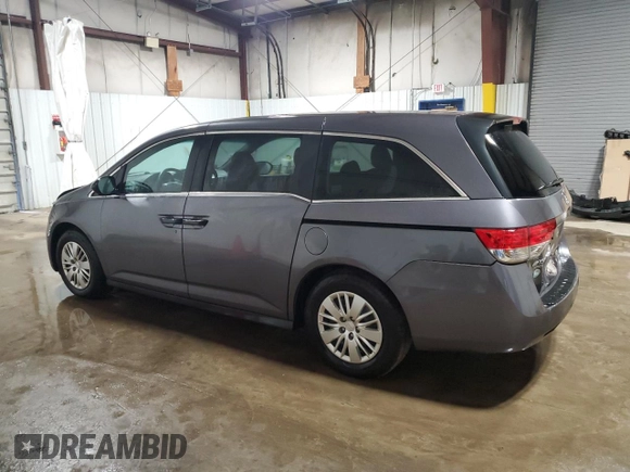 2015 Honda Odyssey LX with VIN 5FNRL5H25FB031580, listed as a Copart auction lot 48119255 with 143,552 mi miles and Salvage Title. Bid and sale history available at DreamBid. Image 2.