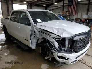 2022 Ram 1500 Big Horn with VIN 1C6SRFFT1NN137100, listed as a Copart auction lot 50770905 with 32,699 mi miles and Salvage Title. Bid and sale history available at carsss.com. Image 4.
