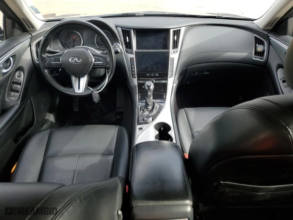 2020 Infiniti Q50 3.0t PURE with VIN JN1EV7AP7LM207190, listed as a Copart auction lot 80232134 with 123,397 mi miles and Salvage Title. Bid and sale history available at carsss.com. Image 8.