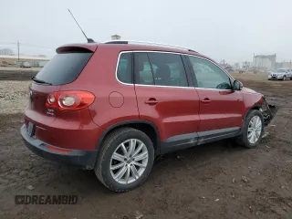 2011 Volkswagen Tiguan SE with VIN WVGBV7AXXBW001845, listed as a Copart auction lot 52414935 with 256,311 mi miles and Salvage Title. Bid and sale history available at DreamBid. Image 3.