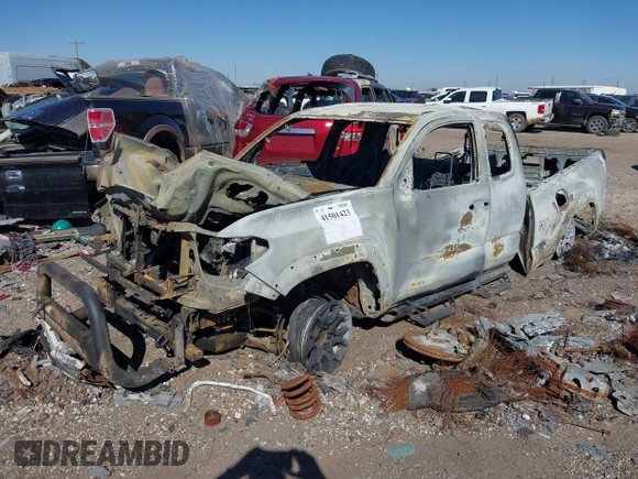 2022 Toyota Tacoma SR with VIN 3TYRX5GN3NT062552, listed as a IAAI auction lot 41501423 with Not provided miles and . Bid and sale history available at DreamBid. Image 2.