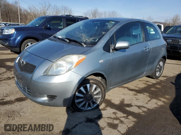2007 Toyota Yaris with VIN JTDJT923975057611, listed as a Copart auction lot 45407175 with 106,473 mi miles and Clean Title. Bid and sale history available at carsss.com. Image 1.