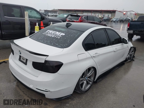 2013 BMW 3 Series 328i with VIN WBA3A5C5XDF356793, listed as a IAAI auction lot 40881444 with 156,178 mi miles. Bid and sale history available at carsss.com. Image 4.