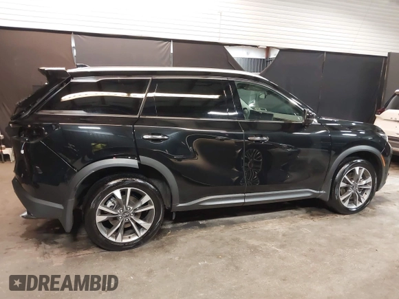 2025 Infiniti QX60 Luxe with VIN 5N1AL1FS8SC347471, listed as a IAAI auction lot 42505447 with 2,706 mi miles and . Bid and sale history available at DreamBid. Image 14.