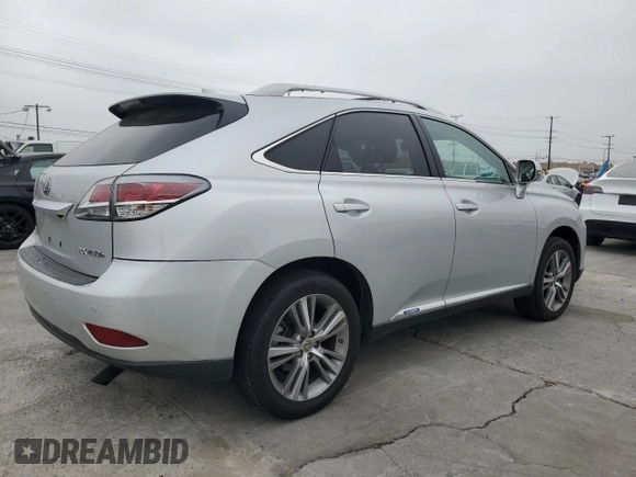 2015 Lexus RX 450h with VIN 2T2ZB1BA6FC001449, listed as a Copart auction lot 55266185 with 84,744 mi miles and Salvage title. Bid and sale history available at DreamBid. Image 3.
