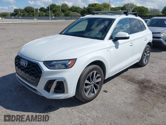 2023 Audi Q5 S line Premium with VIN WA1GAAFY9P2056512, listed as a IAAI auction lot 41686353 with 13,959 mi miles. Bid and sale history available at carsss.com. Image 2.