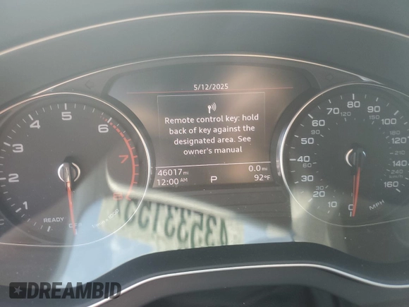 2021 Audi Q5 Premium с VIN WA1AAAFYXM2125175, выставлен на аукционе Copart как лот 43533155 с пробегом 46 017 миль миль и Списание • Salvage title. История ставок и продаж доступна на DreamBid. Изображение 9.