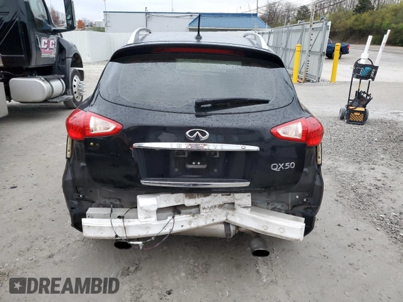 2014 Infiniti QX50 Journey with VIN JN1BJ0HP9EM210297, listed as a Copart auction lot 81917894 with 108,205 mi miles and Salvage Title. Bid and sale history available at carsss.com. Image 6.