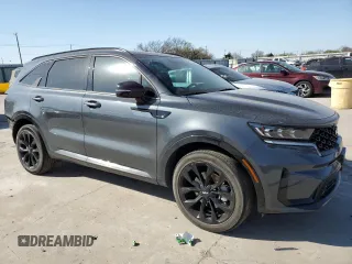 2023 Kia Sorento SX z VIN 5XYRK4LF9PG215910, wystawiony jako Copart lot #49861025 z przebiegiem 25 007 mil mil oraz Szkoda całkowita • Salvage title. Historia ofert i sprzedaży dostępna na DreamBid. Obrazek 4.