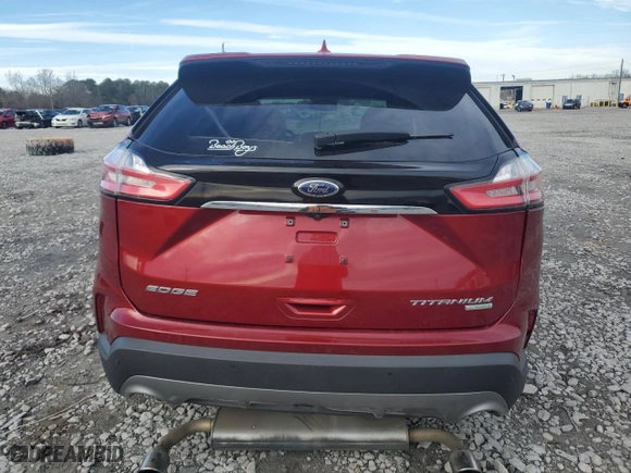 2019 Ford Edge Titanium with VIN 2FMPK3K90KBC31922, listed as a Copart auction lot 42017345 with 143,902 mi miles and Salvage Title. Bid and sale history available at carsss.com. Image 6.