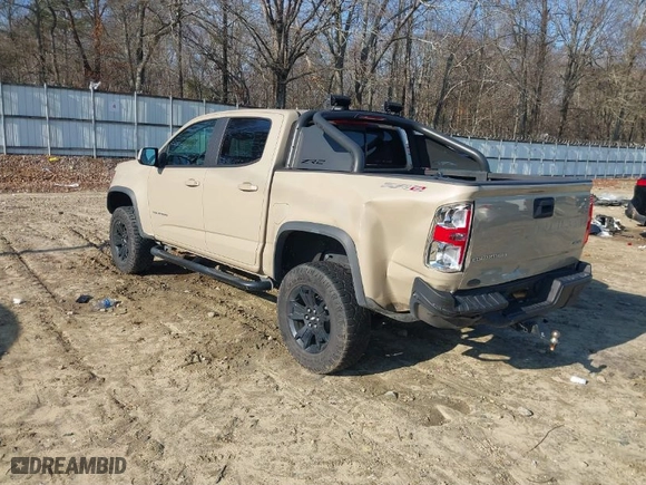 2021 Chevrolet Colorado 4WD ZR2 with VIN 1GCGTEEN9M1140085, listed as a IAAI auction lot 41476667 with 39,087 mi miles. Bid and sale history available at carsss.com. Image 3.