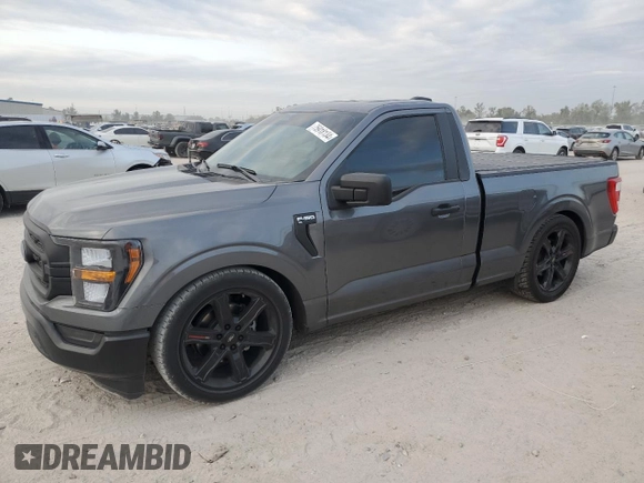 2023 Ford F-150 XL with VIN 1FTMF1C5XPKF21948, listed as a Copart auction lot 75918134 with 6,922 mi miles and Clean Title. Bid and sale history available at carsss.com. Image 1.