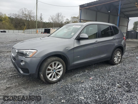 2017 BMW X3 xDrive28i with VIN 5UXWX9C52H0T11554, listed as a Copart auction lot 50322515 with Not Provided miles and Clean Title. Bid and sale history available at DreamBid. Image 1.