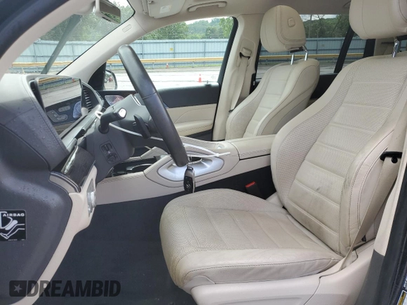 2020 Mercedes-Benz GLS 450 with VIN 4JGFF5KE7LA183941, listed as a Copart auction lot 57597715 with 68,978 mi miles and Salvage title. Bid and sale history available at DreamBid. Image 7.