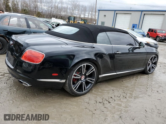 2014 Bentley Continental GT with VIN SCBGT3ZA3EC091468, listed as a Copart auction lot 48203215 with 23,560 mi miles and Clean Title. Bid and sale history available at DreamBid. Image 3.