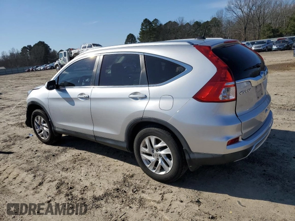 2015 Honda CR-V EX-L with VIN 2HKRM4H74FH705495, listed as a Copart auction lot 43537685 with Not Provided miles and Salvage Title. Bid and sale history available at carsss.com. Image 2.