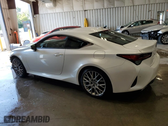 2020 Lexus RC 300 with VIN JTHD85EC0L5005814, listed as a Copart auction lot 64190475 with 71,129 mi miles and Salvage title. Bid and sale history available at DreamBid. Image 2.