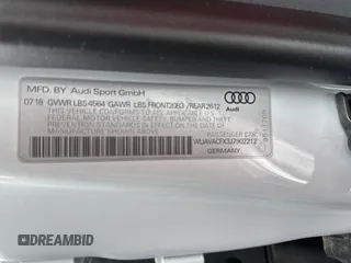 2018 Audi R8 z VIN WUAVACFX3J7902212, wystawiony jako Copart lot #58197295 z przebiegiem 28 854 mil mil oraz Tytuł czysty. Historia ofert i sprzedaży dostępna na DreamBid. Obrazek 10.