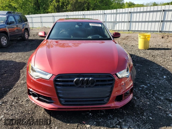 2015 Audi A6 with VIN WAUHMBFC1FN027544, listed as a Copart auction lot 53960404 with 104,428 mi miles and Salvage title. Bid and sale history available at DreamBid. Image 5.