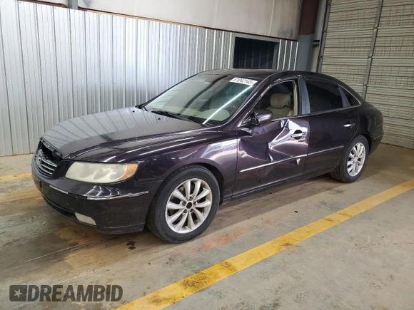 2006 Hyundai Azera SE with VIN KMHFC46F36A096628, listed as a Copart auction lot 61042145 with 229,357 mi miles and Salvage title. Bid and sale history available at DreamBid. Image 1.