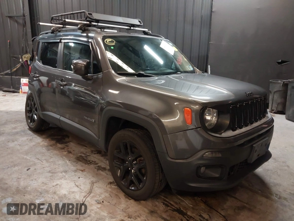 2016 Jeep Renegade Latitude with VIN ZACCJBBT7GPD01219, listed as a IAAI auction lot 41806111 with 100,807 mi miles. Bid and sale history available at carsss.com. Image 1.
