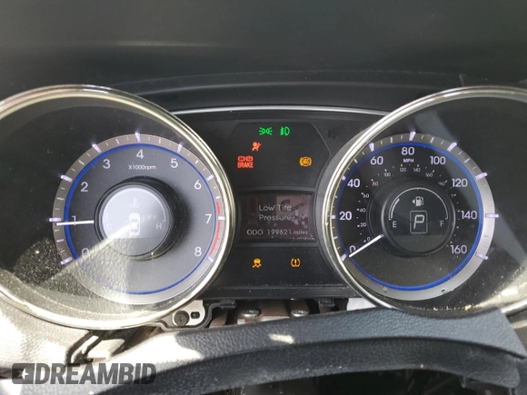 2011 Hyundai Sonata Limited with VIN 5NPEC4AC0BH263270, listed as a Copart auction lot 55154625 with 199,621 mi miles and Salvage Title. Bid and sale history available at DreamBid. Image 9.