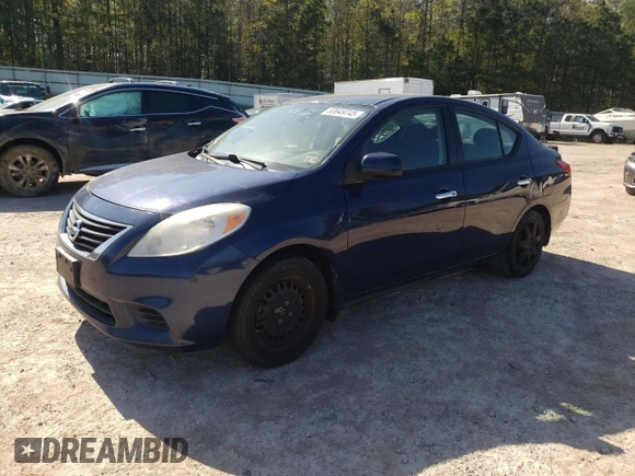 2014 Nissan Versa SV with VIN 3N1CN7APXEK439079, listed as a Copart auction lot 53649745 with 165,442 mi miles and Clean Title. Bid and sale history available at carsss.com. Image 1.