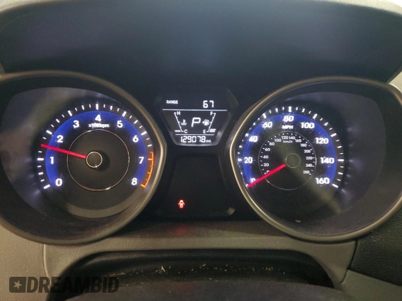 2016 Hyundai Elantra SE with VIN 5NPDH4AE1GH742917, listed as a Copart auction lot 60426485 with 129,078 mi miles and Salvage title. Bid and sale history available at DreamBid. Image 9.