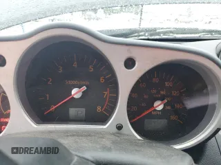 2005 Nissan 350Z Touring with VIN JN1AZ36A15M750103, listed as a Copart auction lot 44375825 with 184,550 mi miles and Salvage title. Bid and sale history available at DreamBid. Image 9.