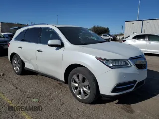 2015 Acura MDX Advance/Entertainment Pkg with VIN 5FRYD3H86FB007658, listed as a Copart auction lot 51811295 with 105,265 mi miles and Salvage Title. Bid and sale history available at carsss.com. Image 4.
