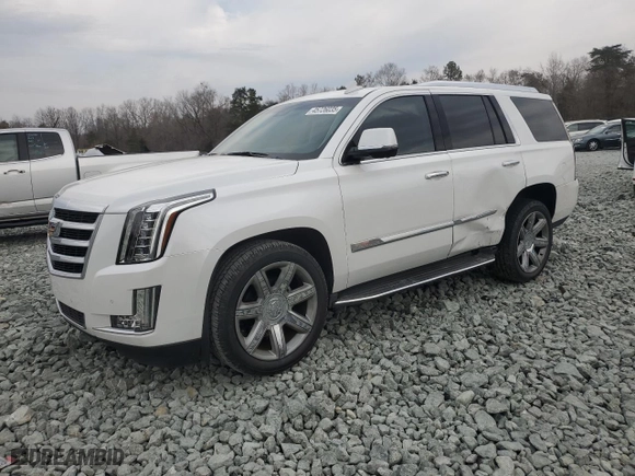 2016 Cadillac Escalade Luxury Collection with VIN 1GYS4BKJ6GR317151, listed as a Copart auction lot 45726035 with 74,312 mi miles and Salvage Title. Bid and sale history available at carsss.com. Image 1.