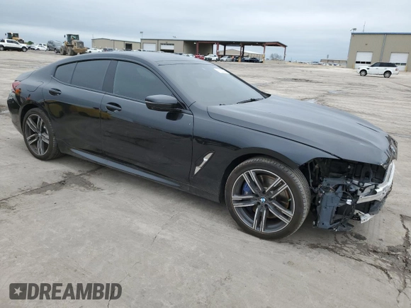 2022 BMW 8 Series 840i with VIN WBAGV4C01NCH18603, listed as a Copart auction lot 51969445 with 19,502 mi miles and Clean title. Bid and sale history available at DreamBid. Image 4.