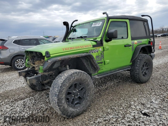 2018 Jeep Wrangler Sport with VIN 1C4GJXAN1JW262204, listed as a Copart auction lot 46809145 with 79,732 mi miles and Salvage title. Bid and sale history available at DreamBid. Image 1.