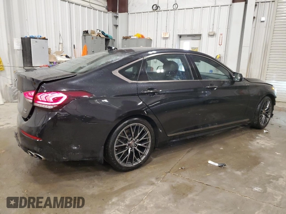 2018 Genesis G80 Sport z VIN KMHGN4JB1JU270304, wystawiony jako Copart lot #51576065 z przebiegiem 83 447 mil mil oraz Nie do naprawy • Non repairable. Historia ofert i sprzedaży dostępna na DreamBid. Obrazek 3.