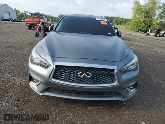2020 Infiniti Q50 Luxe with VIN JN1EV7AR3LM254928, listed as a Copart auction lot 61452425 with 135,601 mi miles and Salvage title. Bid and sale history available at DreamBid. Image 5.