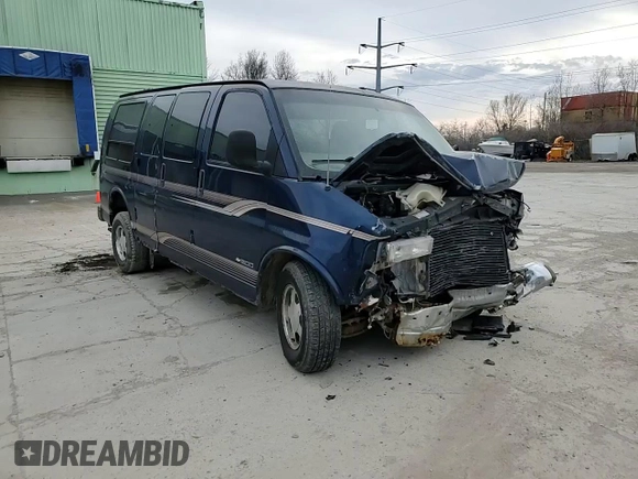2000 Chevrolet Express Cargo Van w/YF7 with VIN 1GBFG15R5Y1109387, listed as a Copart auction lot 48850655 with 176,057 mi miles and Salvage Title. Bid and sale history available at carsss.com. Image 12.