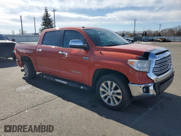 2017 Toyota Tundra Limited with VIN 5TFHW5F12HX611178, listed as a Copart auction lot 48778095 with 106,704 mi miles and Salvage title. Bid and sale history available at DreamBid. Image 4.