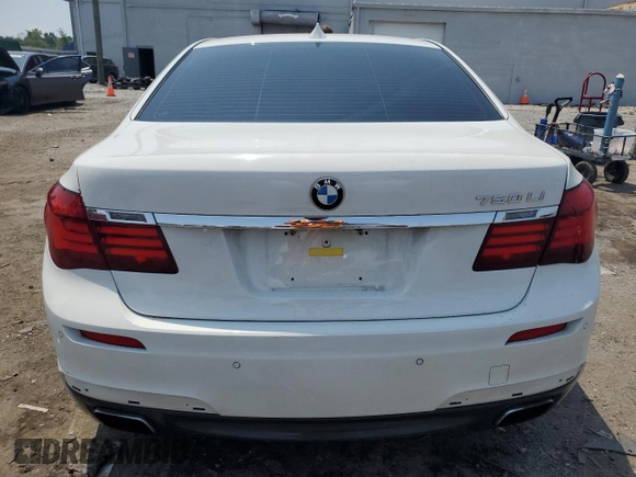 2013 BMW 7 Series 750Li with VIN WBAYE8C55DD133309, listed as a Copart auction lot 60656455 with 182,562 mi miles and Salvage title. Bid and sale history available at DreamBid. Image 6.
