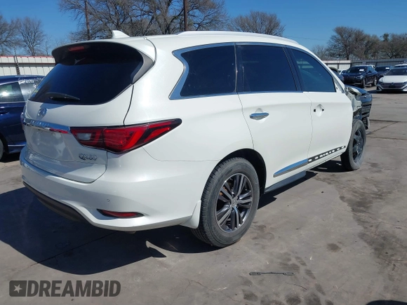 2017 Infiniti QX60 with VIN 5N1DL0MM3HC552510, listed as a IAAI auction lot 41744683 with 94,870 mi miles and . Bid and sale history available at DreamBid. Image 4.