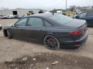 2024 Audi S8 with VIN WAULSAF89RN015605, listed as a Copart auction lot 51800405 with 2,274 mi miles and Salvage Title. Bid and sale history available at DreamBid. Image 2.