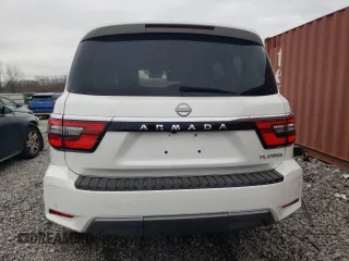 2023 Nissan Armada Platinum with VIN JN8AY2DA5P9402621, listed as a Copart auction lot 42639245 with 15,878 mi miles and Salvage Title. Bid and sale history available at carsss.com. Image 6.