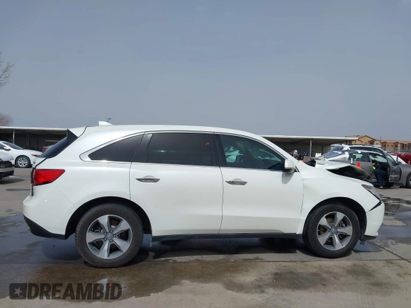 2016 Acura MDX with VIN 5FRYD3H27GB006404, listed as a IAAI auction lot 41755801 with 127,212 mi miles. Bid and sale history available at carsss.com. Image 14.