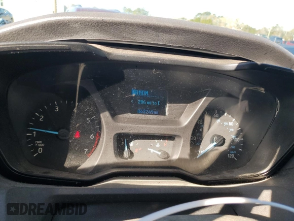2019 Ford Transit Cargo with VIN 1FTBW3XG1KKB53408, listed as a Copart auction lot 88940825 with 43,249 mi miles and Salvage Title. Bid and sale history available at carsss.com. Image 9.