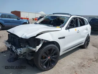 2017 Jaguar F-Pace 35t R-Sport with VIN SADCL2BV2HA094403, listed as a IAAI auction lot 42399910 with Not provided miles and . Bid and sale history available at DreamBid. Image 2.