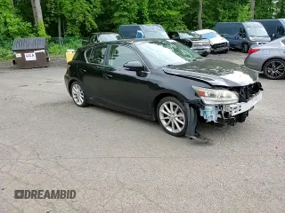 2012 Lexus CT 200h with VIN JTHKD5BH5C2112989, listed as a Copart auction lot 58613295 with Not provided miles and Salvage title. Bid and sale history available at DreamBid. Image 14.