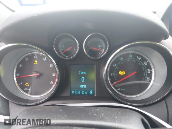 2016 Buick Encore Leather with VIN KL4CJCSB7GB552548, listed as a IAAI auction lot 41606228 with 135,122 mi miles and . Bid and sale history available at DreamBid. Image 7.