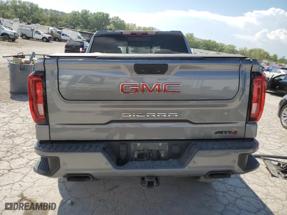 2022 GMC Sierra 1500 Limited AT4 with VIN 1GTP9EEL4NZ134839, listed as a Copart auction lot 71849264 with 0 mi miles and Salvage Title. Bid and sale history available at carsss.com. Image 6.