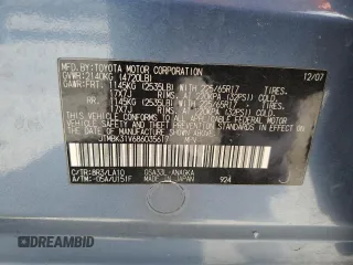2008 Toyota RAV4 Limited с VIN JTMBK31V686035617, выставлен на аукционе Copart как лот 59605415 с пробегом 211 188 миль миль и Списание • Salvage title. История ставок и продаж доступна на DreamBid. Изображение 13.