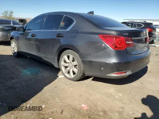 2014 Acura RLX with VIN JH4KC1F30EC005100, listed as a Copart auction lot 80689384 with 158,365 mi miles and Salvage Title. Bid and sale history available at carsss.com. Image 2.