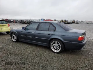 2001 BMW 7 Series 740iA with VIN WBAGG83401DN84365, listed as a Copart auction lot 44986475 with 0 mi miles and Salvage Title. Bid and sale history available at carsss.com. Image 2.